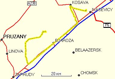 Карта маршрута VII дня