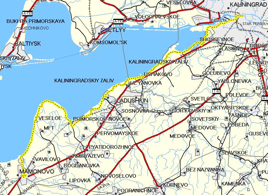 Карта Глубин Калининградского Залива