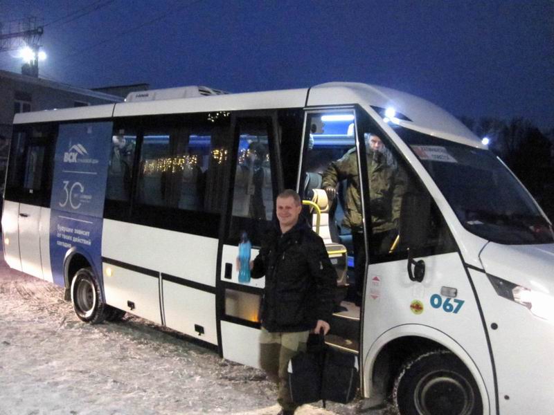 Участники велопробега приехали в Советск на рейсовом автобусе