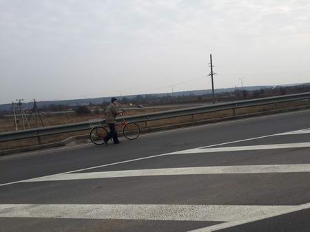 Местный велосипедист