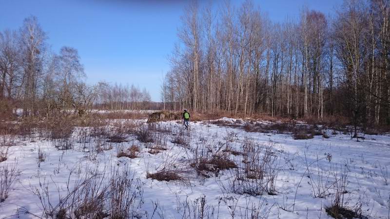 Увидели монолитный фундамент, Игорь пошел на разведку