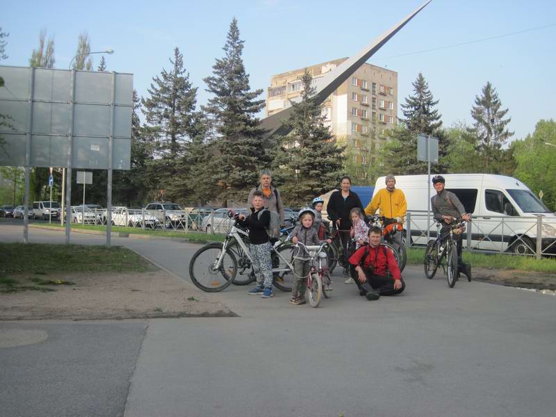 Финиш №1 у памятника лётчикам Балтики