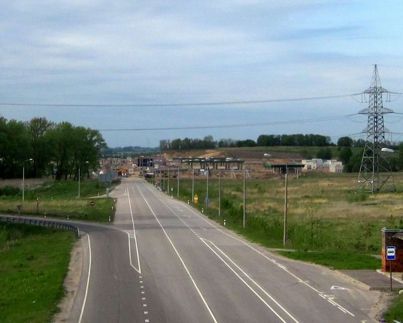 Строящийся погранпереход в Литву