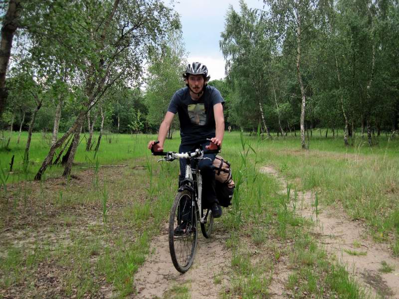 Константин Заляльдинов в берёзовой роще