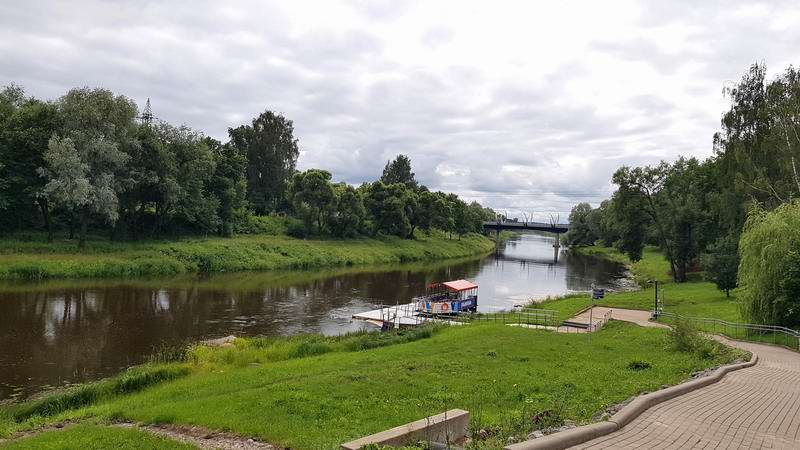 Пристань на реке Гауе