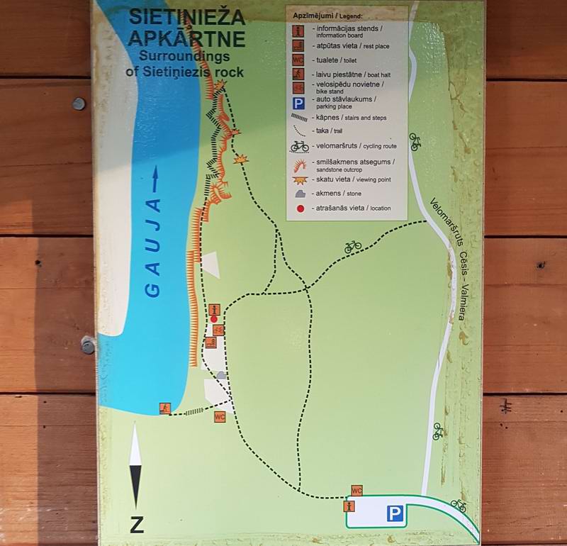 Карта пешеходного маршрута 'Сакла Сетинезис'