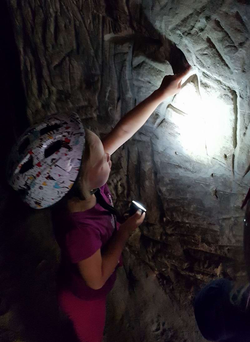 Илиана изучает наскальные надписи