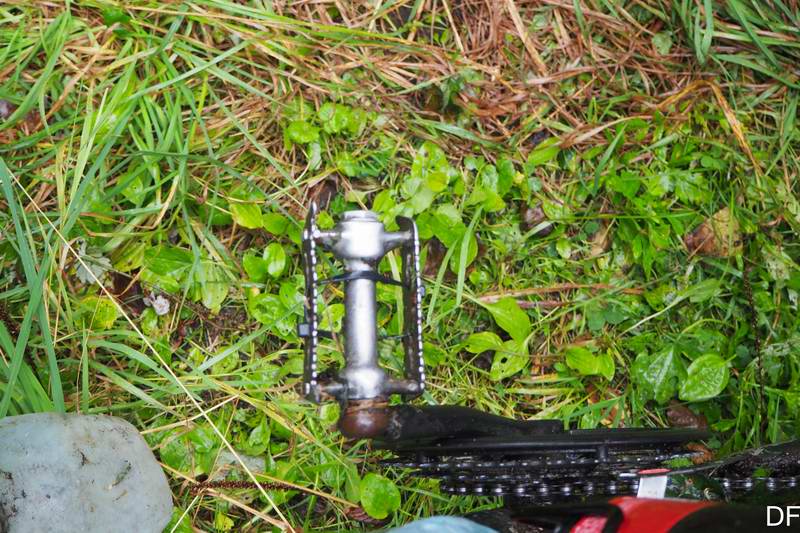 Правая педаль велосипеда Сергея Мезенова