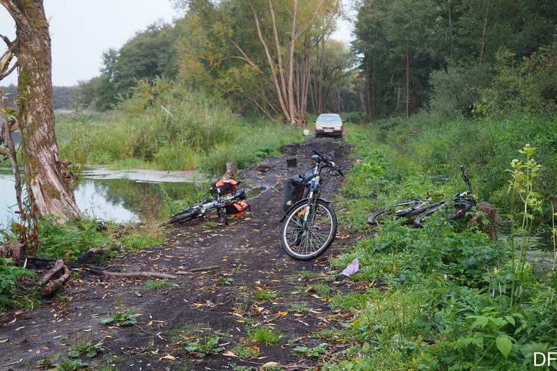 Остановка у торфяного участка