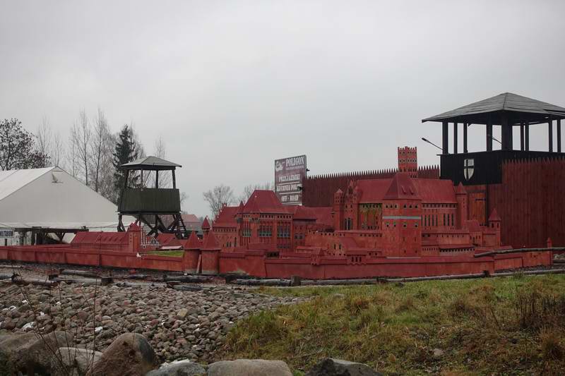 Макет замка в Мальборке