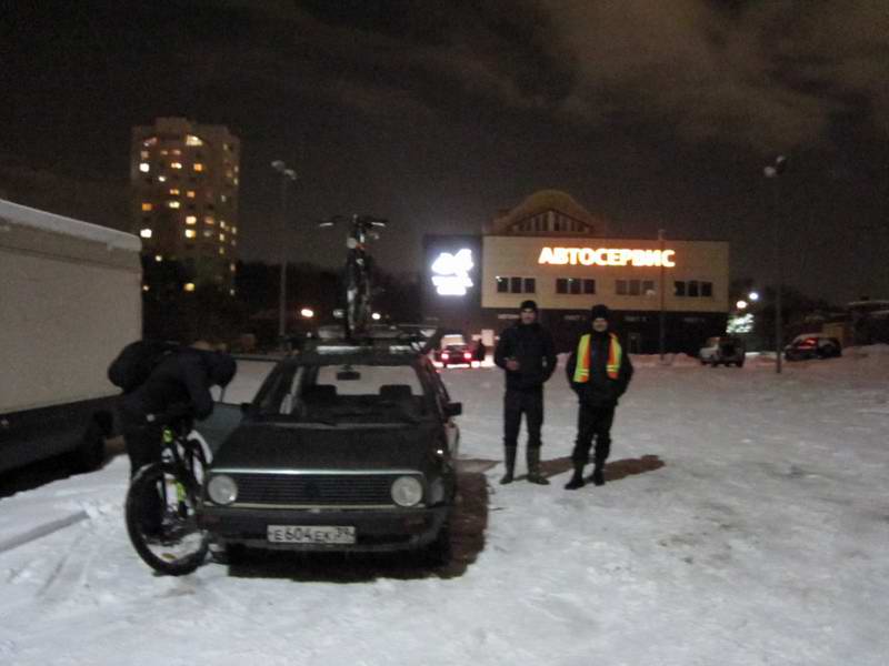 Выгрузка участников в Калининграде