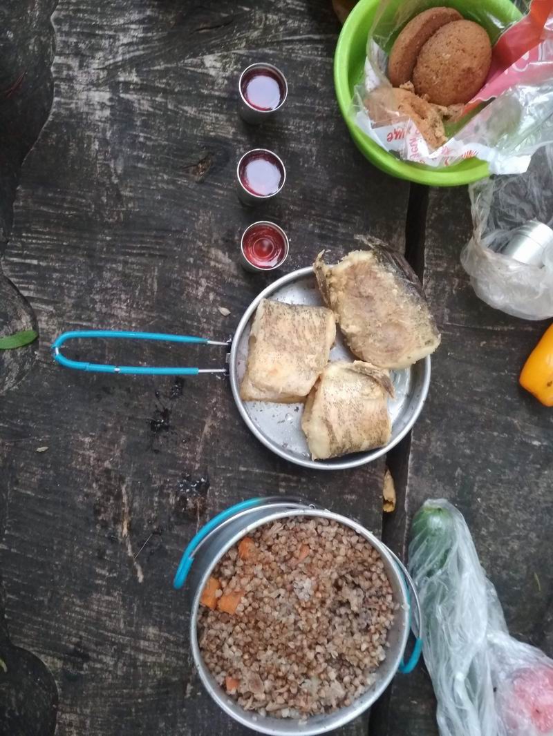 Жаренная щука и гречатто на ужин