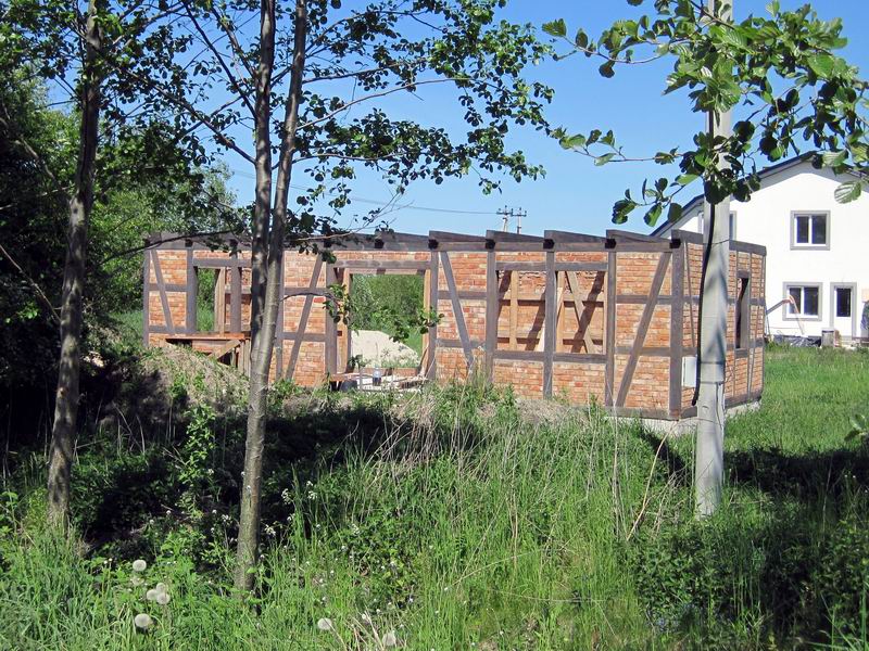 Строительство современного фахверкового дома в Рыбном