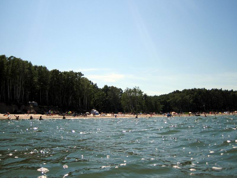 Вид с моря на берег