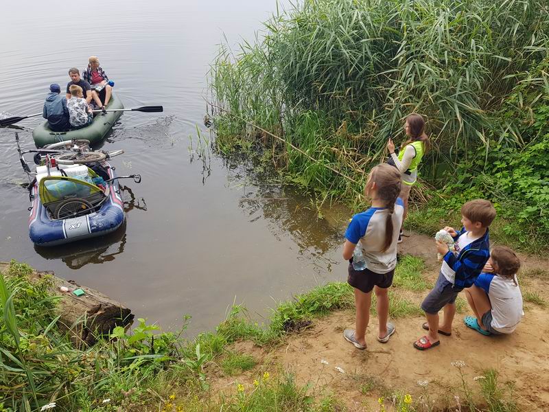 Начинаем переправу через Правдинское водохранилище
