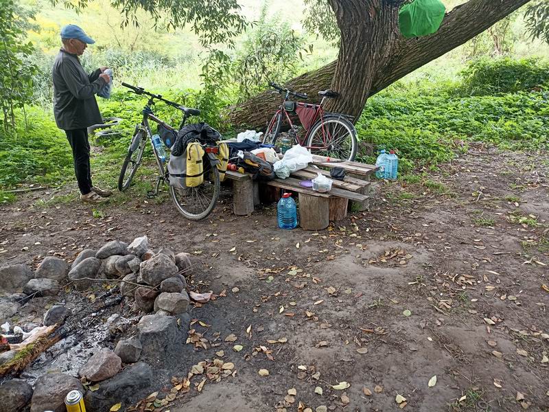 Вид на велосипеды
