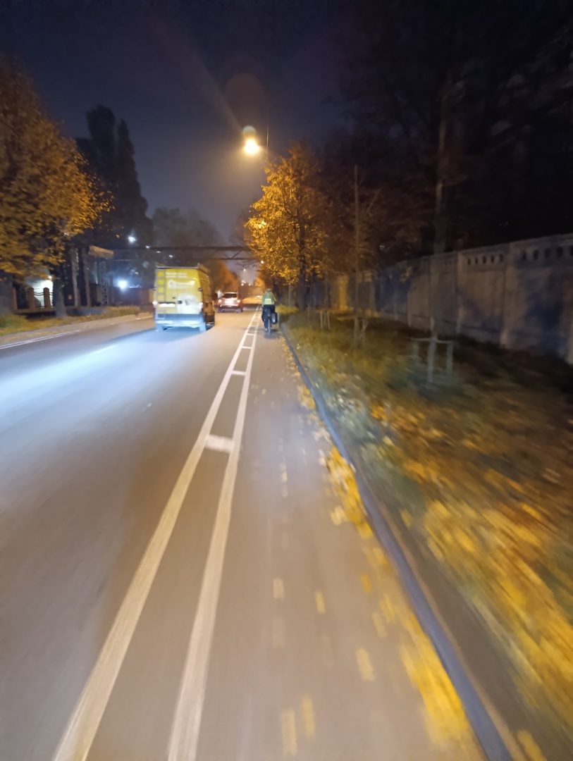 Велодорожка на улице Портовой