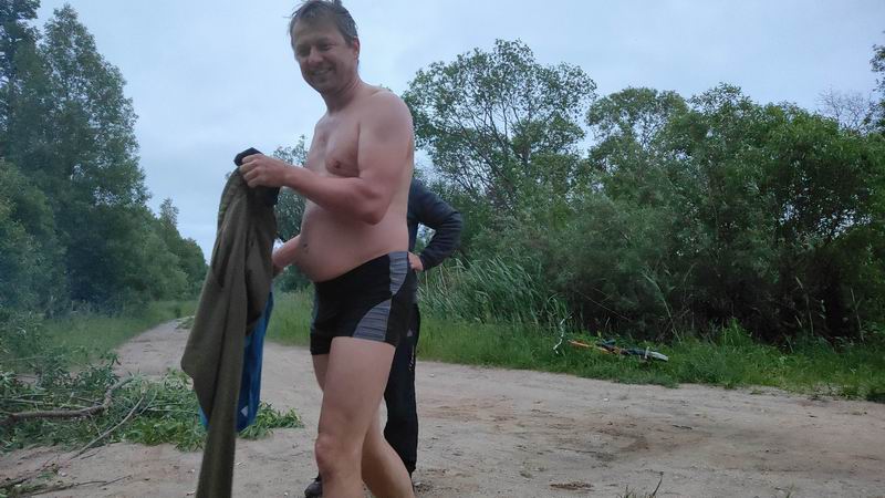 Сергей Мезенов после купания