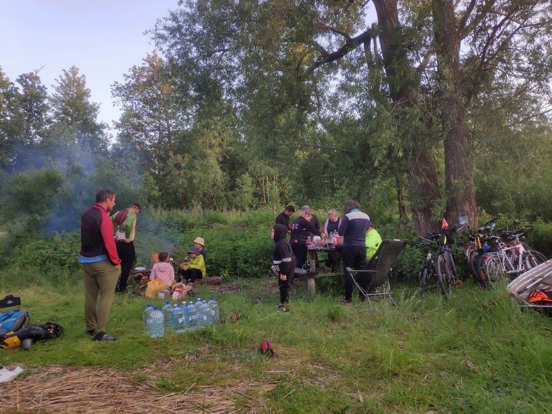 Велолагерь. Вид в сторону дамбы