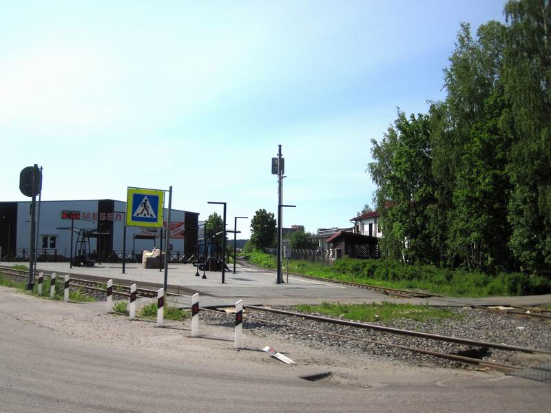 Станция Александрийская городской железной дороги Сортавалы на паровой тяге