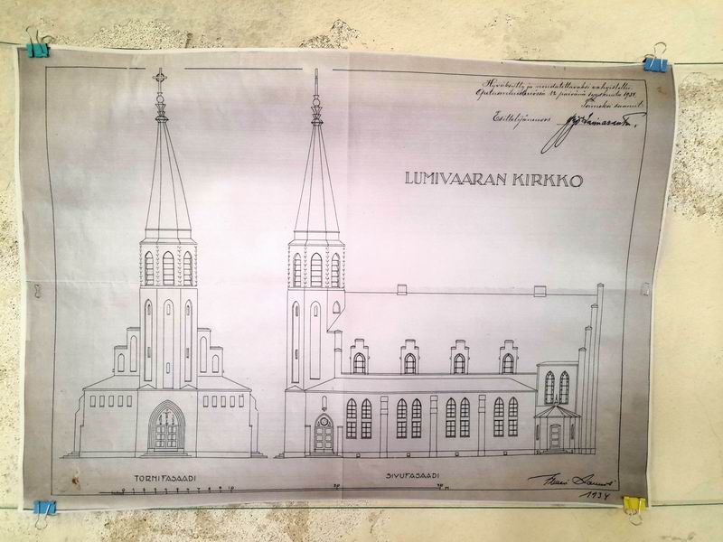 Чертёж кирхи