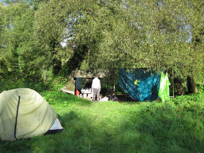 Наш лагерь утром