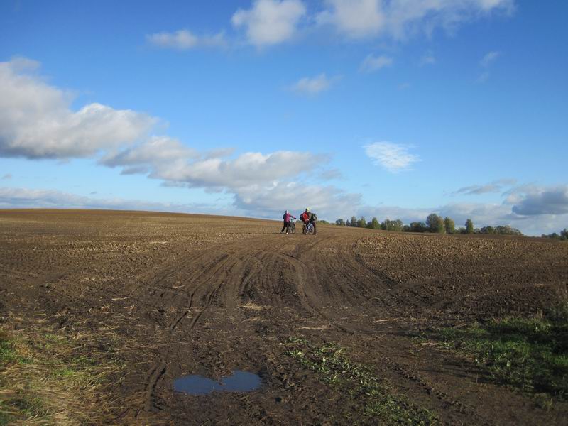 И выехали на пашню