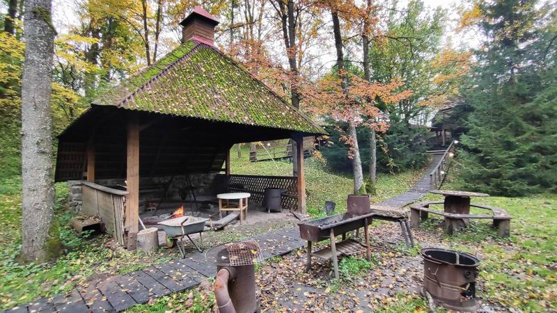 Домик с костром