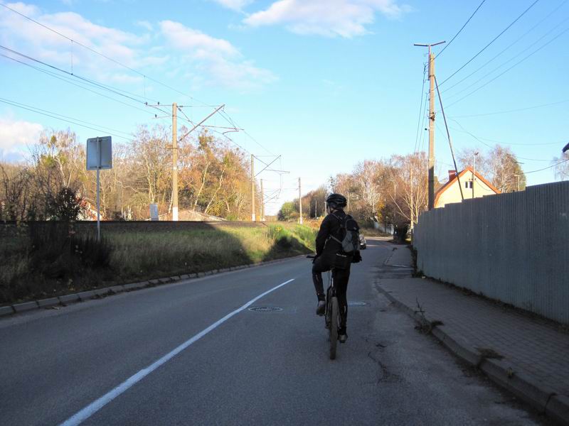 Едем по ул. Железнодорожной в Светлогорске