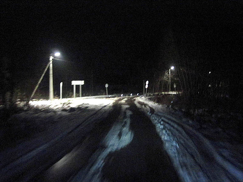 Выезд на Полесскую трассу в Февральском