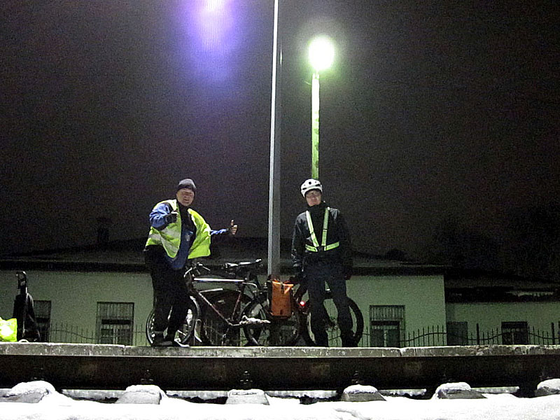 Финишное фото на станции Полесск