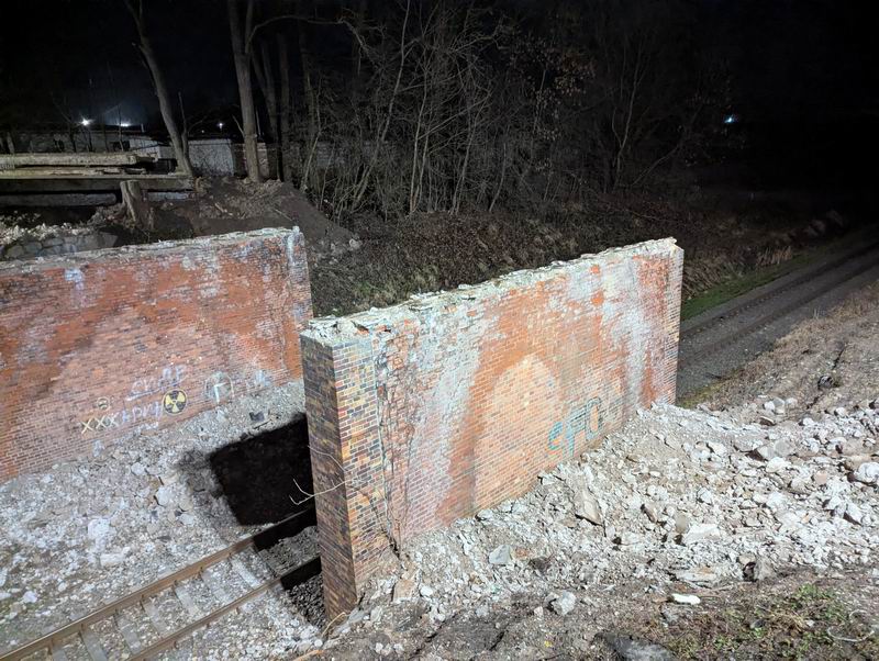 г. Черняховск, разобранный мост