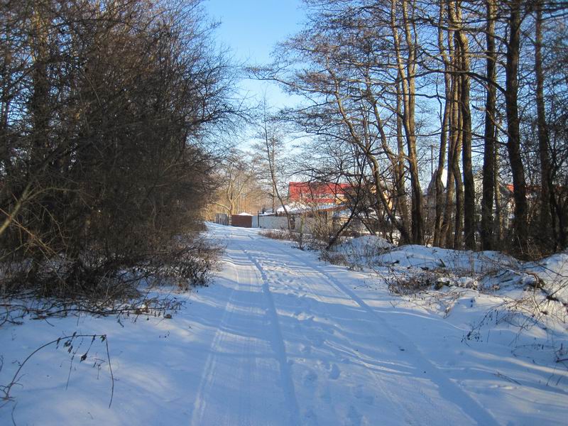 Въезд в посёлок Коса