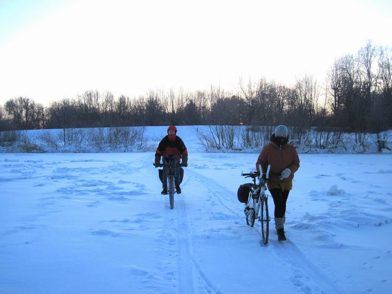 Пересекаем замёрзшую Матросовку