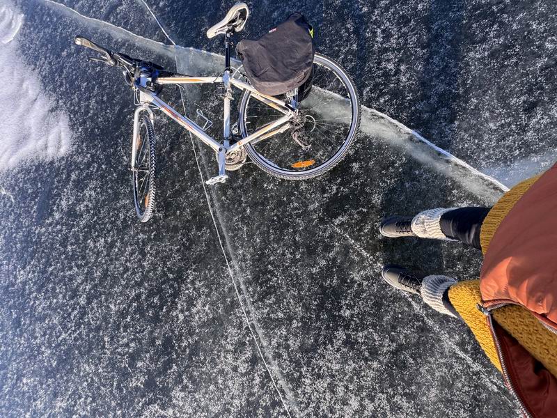 Татьяна Афонина и её велосипед