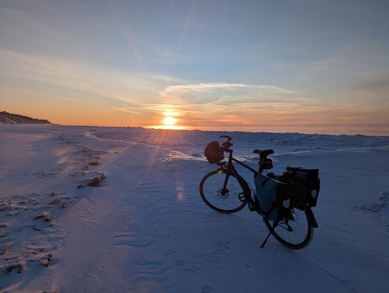 Велотема на закате