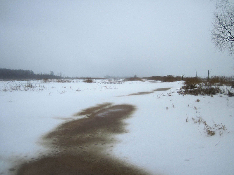 Плановый маршрут проходил по этой канаве