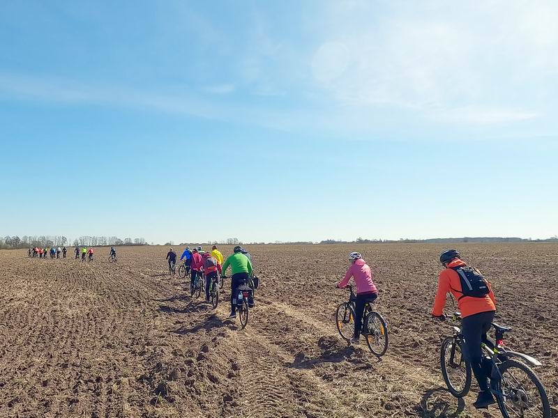 За несколько дней перед поездкой одно поле всё же распахали.