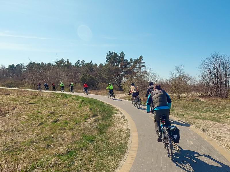 Гламурный и самый опасный участок маршрута по велодорожке.
