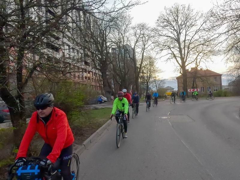 Последние километры до финиша, едем по ул. Ломоносова.