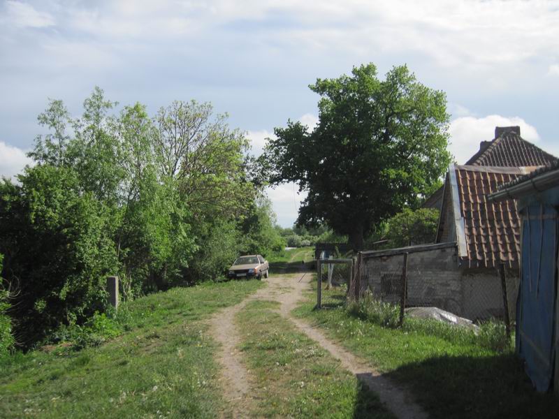Едем по дамбе реки Матросовки